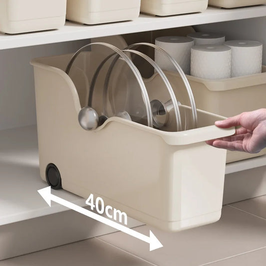 Kitchen Storage Rack with wheel Pull-out Kitchen Drawer Type Storage Tray Spice Box Storage Rack Cabinets Organizer